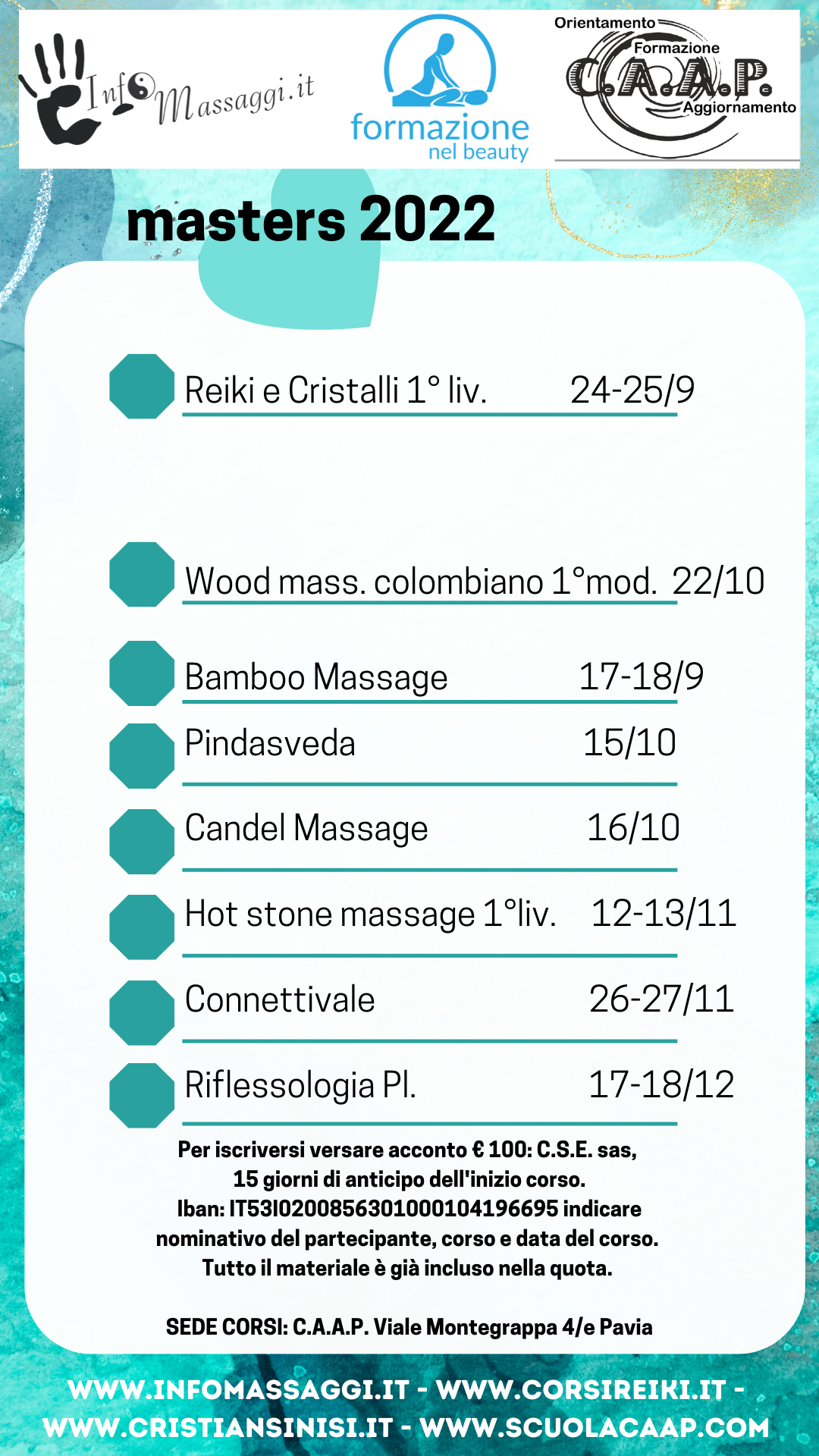 calendari corsi di massaggio autunno 2022 calendari corsi di massaggio autunno 2022