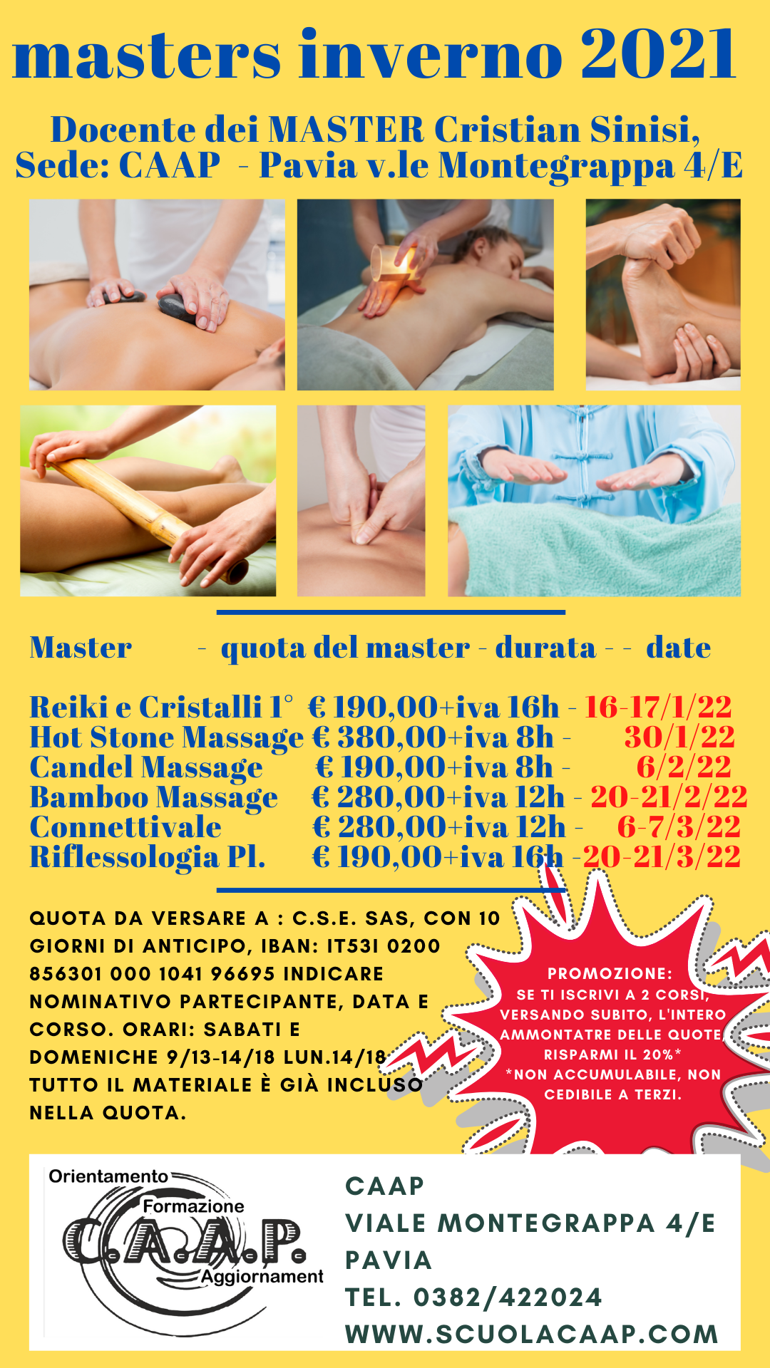calendari corsi di massaggio autunno 2021