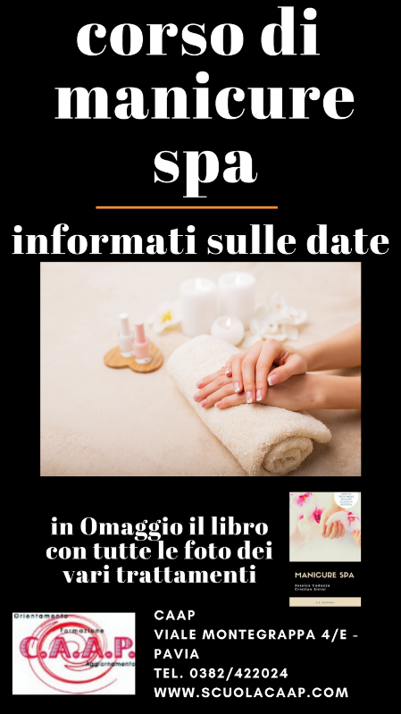 CORSO master - manicure spa  CAAP PAVIA