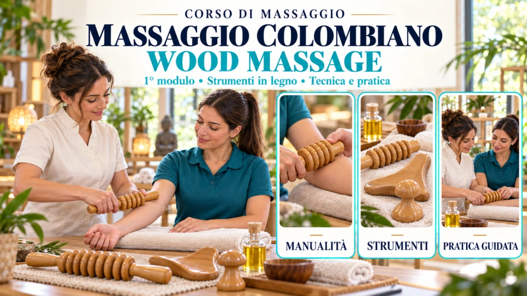 corso di massaggio colombiano - wood massage